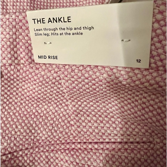 Ann Taylor The Eva Ankle Pant in Texture - Frosty Magenta - Picture 5 of 12